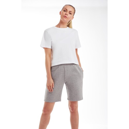 Mantis Women's Cropped Heavy T (White, XL)