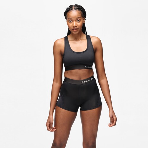 Pantalón corto deportivo Reebok para mujer (Black, L)