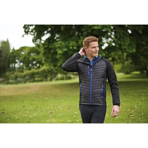 Regatta Professional Navigate Hybrid Jacket (Navy, Seal Grey, XXL)