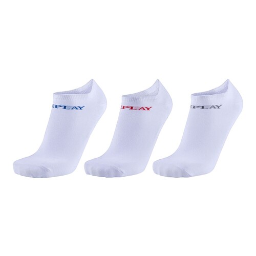 Replay In Liner Chaussettes (3 Pair Banderole) (White, 43/46)