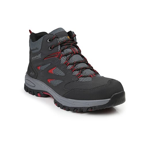 Regatta Professional SafetyFootwear Mudstone SBP Escursionista di sicurezza (Ash, Rio Red, 44 (10))