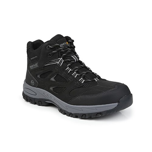Regatta Professional SafetyFootwear Mudstone SBP Safety Hiker (Black, Granite, 47 (12))
