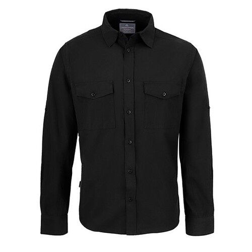 Craghoppers Expert Kiwi Camisa Manga Larga (Black, 3XL)