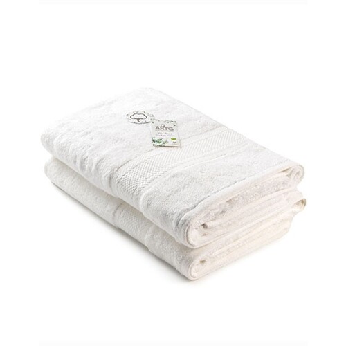 A&amp;R Natural Bamboo Bath Towel (White, 70 x 140 cm)