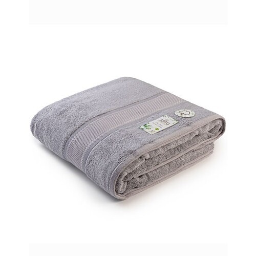 A&amp;R Natural Bamboo Beach Towel (Light Grey, 100 x 180 cm)