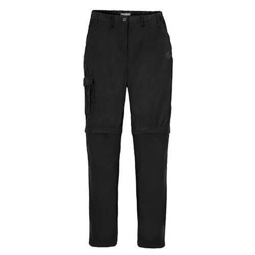 Craghoppers Expert Womens Kiwi Convertible Trousers (Black, 8(34)/28)