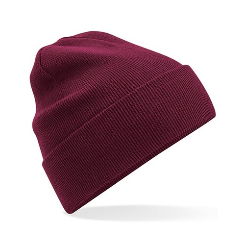 Beechfield Organic Cotton Original Cuffed Beanie (Burgundy, One Size)