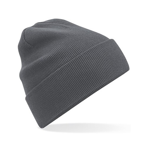 Bonnet Beechfield Organic Cotton Original Cuffed (Graphite Grey, One Size)