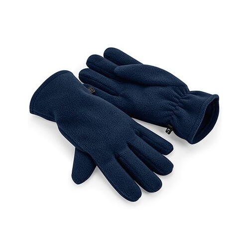 Beechfield Recycled Fleece Gloves (French Navy, L/XL)