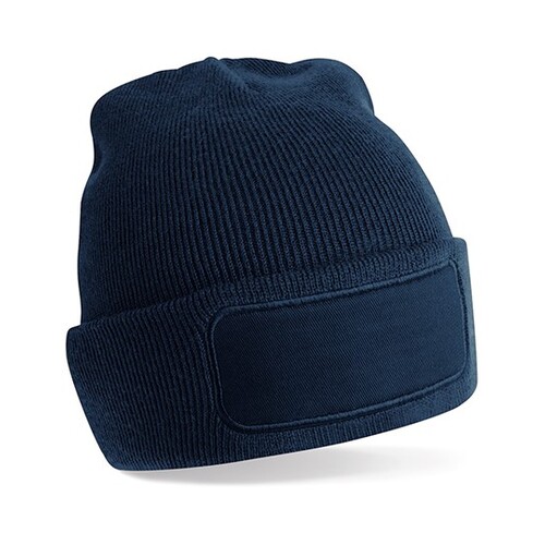 Beechfield Recycled Original Patch Beanie (French Navy, One Size)