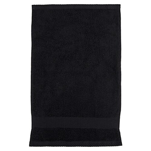 Fair Towel Organic Cozy Guest Towel (Black, 30 x 50 cm)