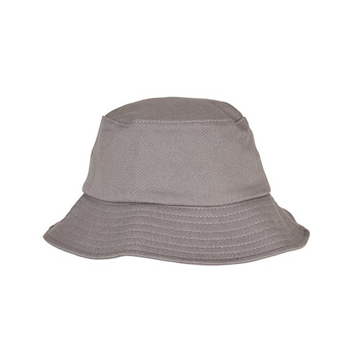 FLEXFIT Kids' Flexfit Cotton Twill Bucket Hat (Grey, One Size)