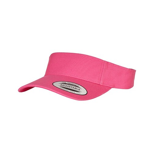 FLEXFIT Curved Visor Cap (Cosmo Pink, One Size)