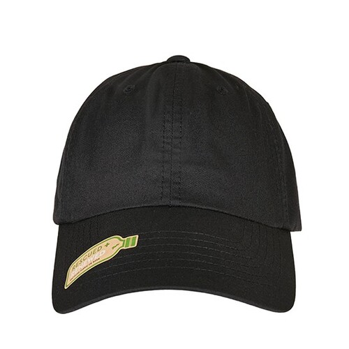 FLEXFIT Recycled Polyester Dad Cap (Black, One Size)