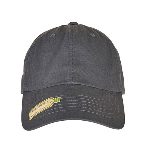 FLEXFIT Recycled Polyester Dad Cap (Light Charcoal, One Size)