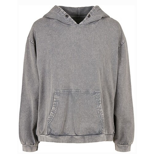 Sudadera con capucha Build Your Brand Ladies Acid Washed Oversize Hoody (Asphalt, XL)