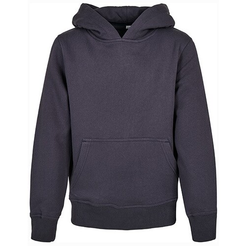 Build Your Brand Kids' Organic Basic Hoody (Navy, 110/116)