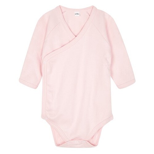 Babybugz Baby Long Sleeve Kimono Bodysuit (Powder Pink, 3-6 Monate)