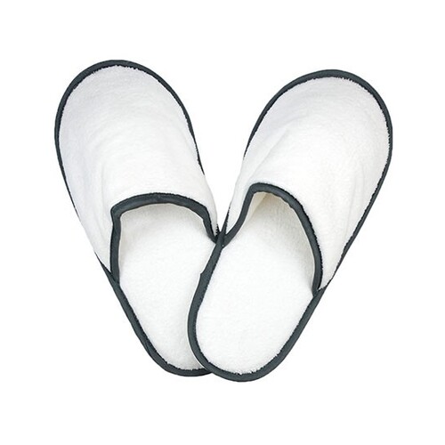 The One Towelling® Slippers (White, Anthracite, 38/40)