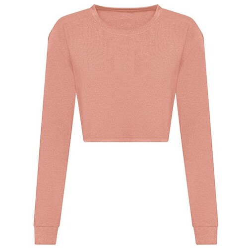 Just Ts Women´s Long Sleeve Cropped T (Dusty Pink, L)