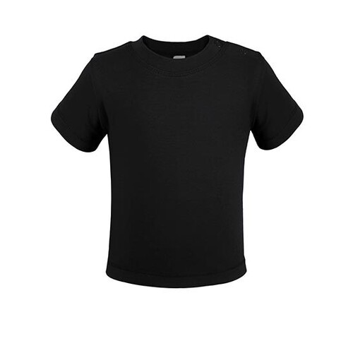 Link Kids Wear Bio Short Sleeve Baby T-Shirt (Black, 86-92)