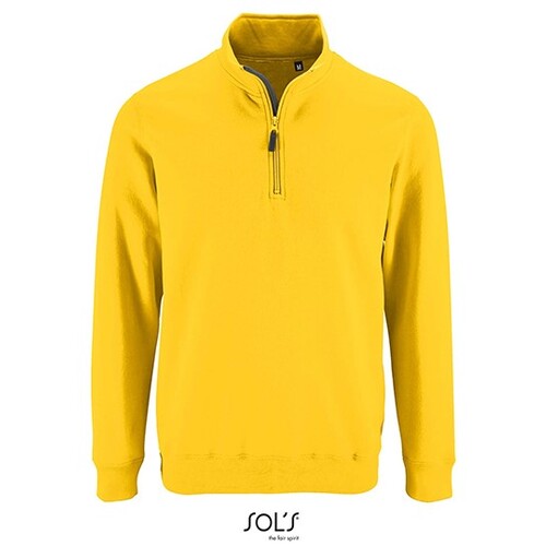 SOL´S Men´s Zip High Collar Sweatshirt Stan (Gold, S)