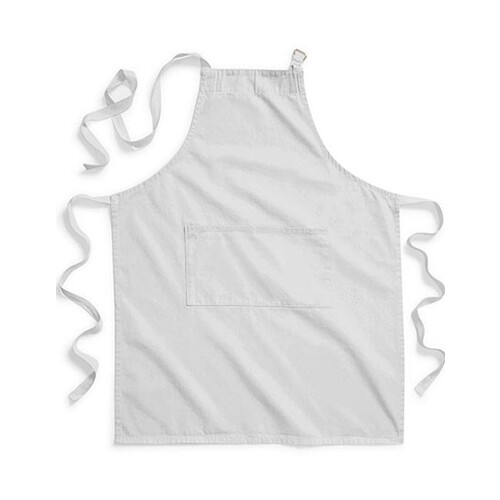 Westford Mill Fairtrade Cotton Adult Craft Apron (Light Grey, 70 x 93 cm)