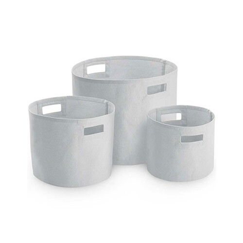 Westford Mill Canvas Storage Tub (Light Grey, S)