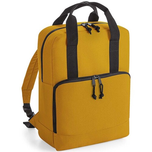 Zaino refrigerante a due maniglie riciclato BagBase (Mustard, 40 x 30 x 14 cm)