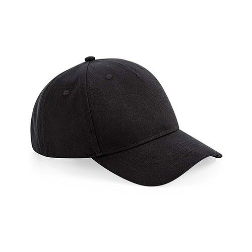 Beechfield Organic Cotton 5 Panel Cap (Black, One Size)