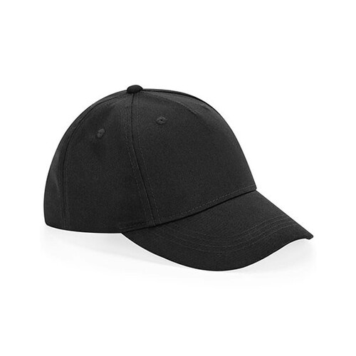 Beechfield Junior Organic Cotton 5 Panel Cap (Black, One Size)