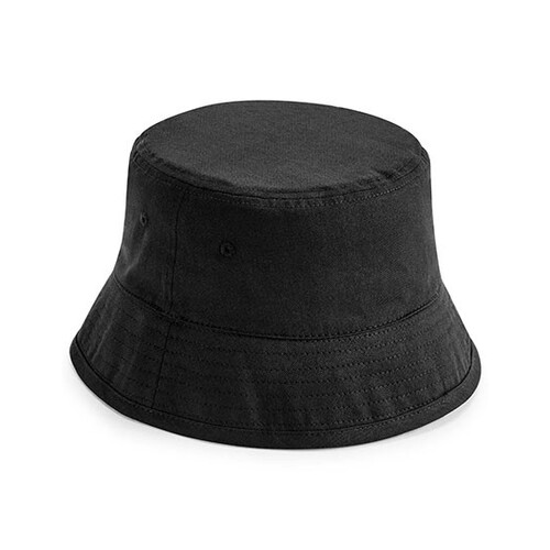 Beechfield Organic Cotton Bucket Hat (Black, L/XL)