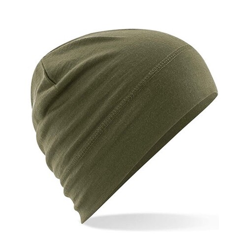 Beechfield Merino Beanie (Military Green, One Size)