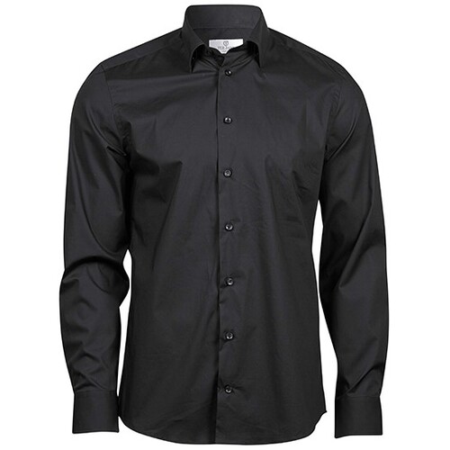 Tee Jays Stretch Luxury Shirt (Black, S)