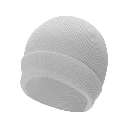 Korntex Premium Knitted Beanie Strasbourg (White, 19 x 20 cm)