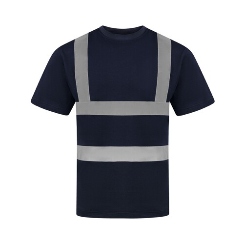 Korntex Heavy Duty Polycotton Hi-Vis T-Shirt Barcelona (Navy, 3XL)