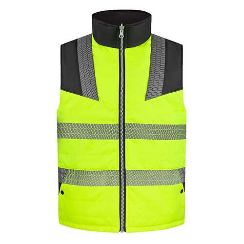 Korntex Hi-Vis Reversible Softshell Bodywarmer Elbrus (Signal Yellow, XL)