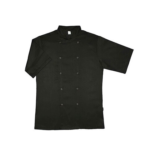 Dennys London Short Sleeve Chef Jacket (Black, 4XL)