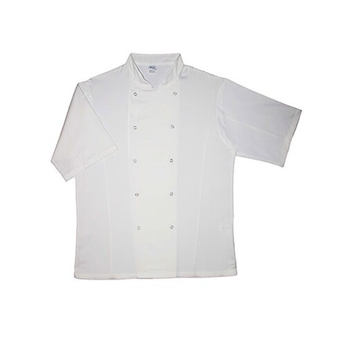 Dennys London Short Sleeve Chef Jacket (White, XS)