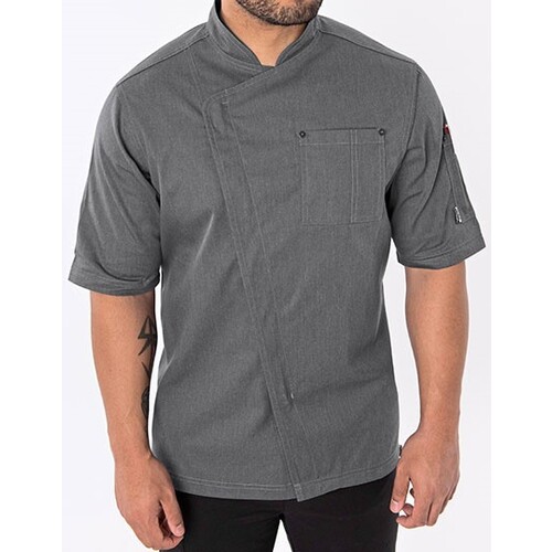 Le Chef Unisex Asymmetric Jacket (Grey, XXL)