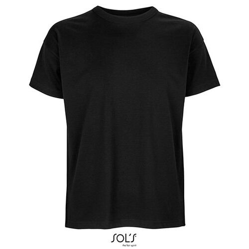 SOL'S Men's Boxy Oversized T-Shirt (Deep Black, XL)