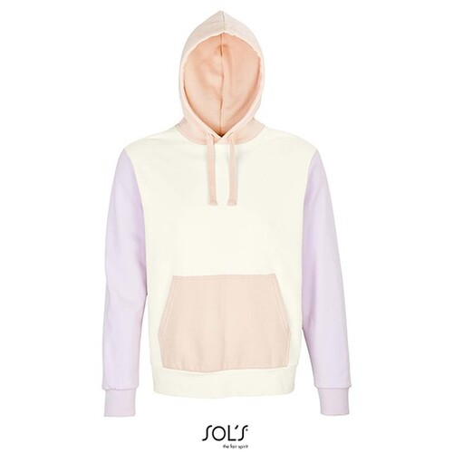 SOL'S Unisex Collins Hooded Sweatshirt (Off White, Creamy Pink, Creamy Blue, M)