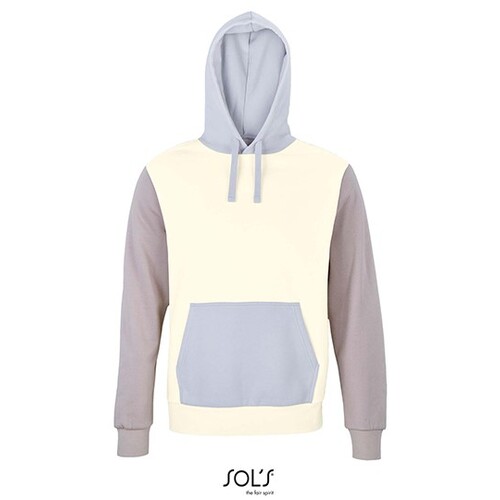 SOL'S Sweat à capuche unisexe Collins (Natural, Creamy Blue, Light Grey (Solid), 3XL)