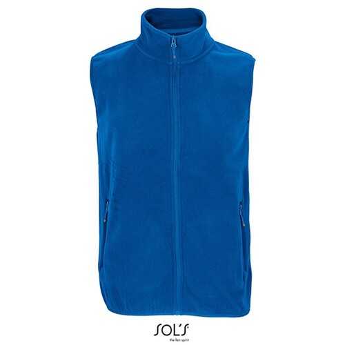 SOL'S Unisex Factor Zipped Fleece Bodywarmer (Royal Blue, M)