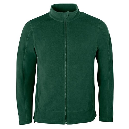 HRM Men's Full Zip Fleece Jacket (Bottle Green, 4XL)