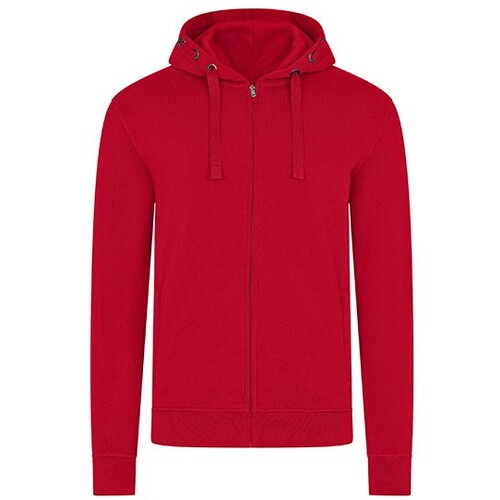 HRM Men's Premium Hooded Jacket (Red, 6XL)