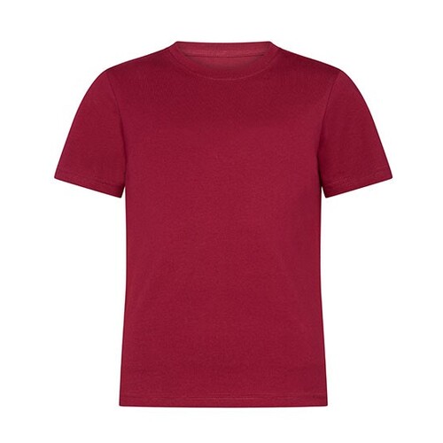 HRM Kids' Organic Luxury Roundneck Tees (Bordeaux, M (134/8-9))