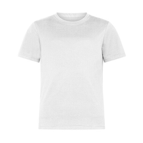 Camisetas orgánicas de lujo con cuello redondo para niños de HRM (White, M (134/8-9))