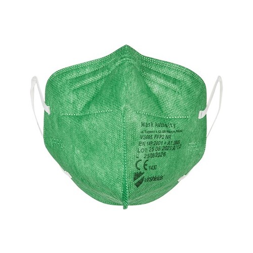 Virshields® Filtering Half Mask FFP2 NR (Pack of 10) (Green, 210 x 260 mm)