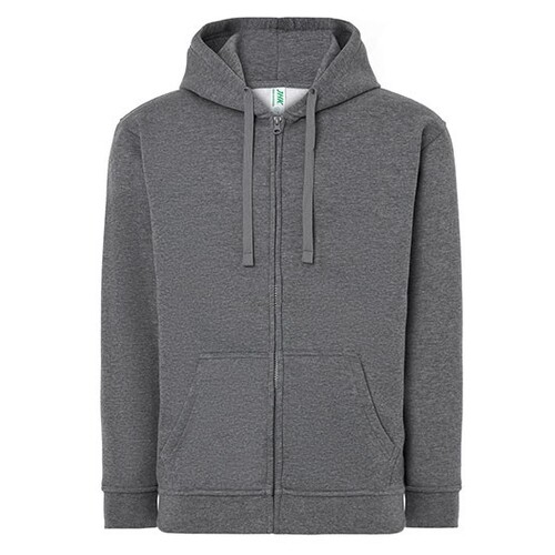 JHK Zipped Hooded Sweater (Dark Grey Melange, XXL)